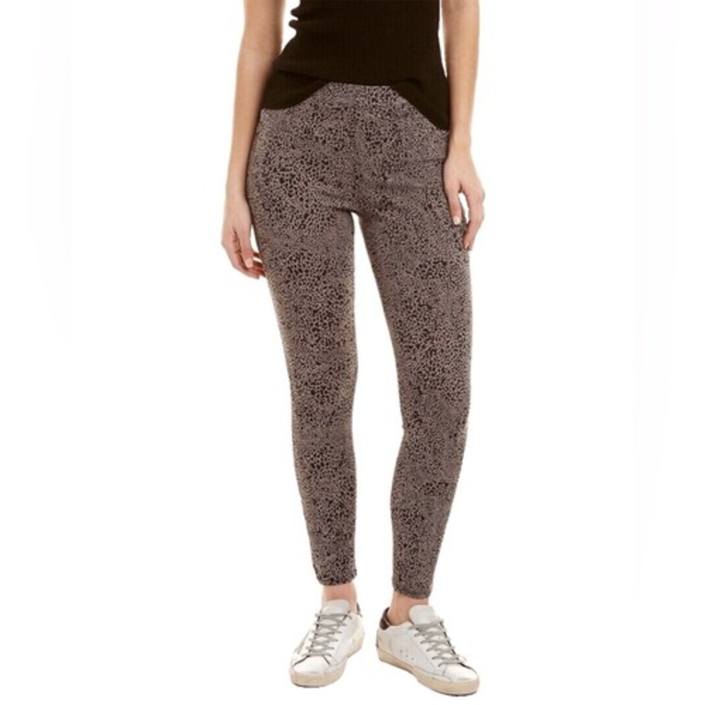 Spanx Leggings Women's Small Brown and Black Animal Print Jean-ish Ankle‎